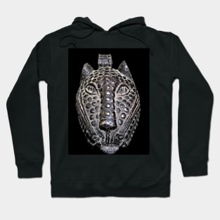 Benin Bronze Leopard Head Mask Hoodie